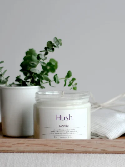 Lavender Essential Oil Candle