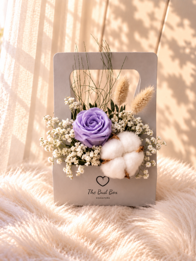Purple Rose Mini Bud Box