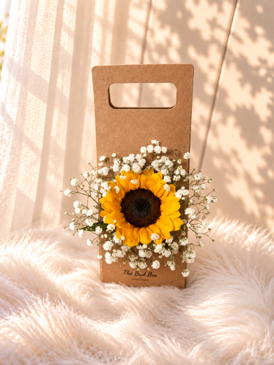 Sunflower Mini Bud Box (Kraft paper box)