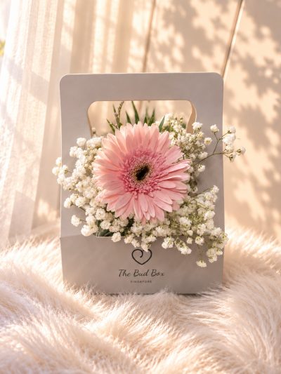 Pink Gerbera Mini Bud Box